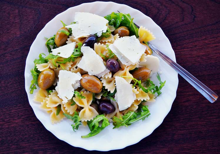 Frisse pastasalade met feta